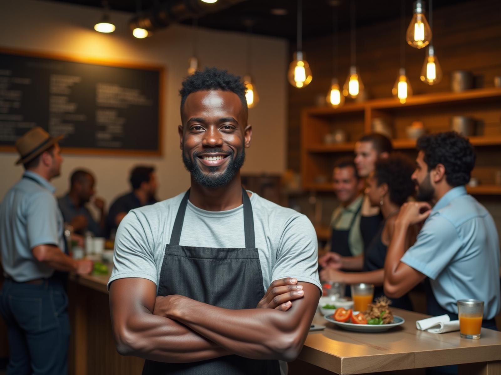 Successful restaurant owner